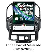 Tesla Android 15.6″ Car Radio GPS Navigation For Chevrolet Silverado GMC Sierra 2019-2024 Car Multimedia Stereo Player