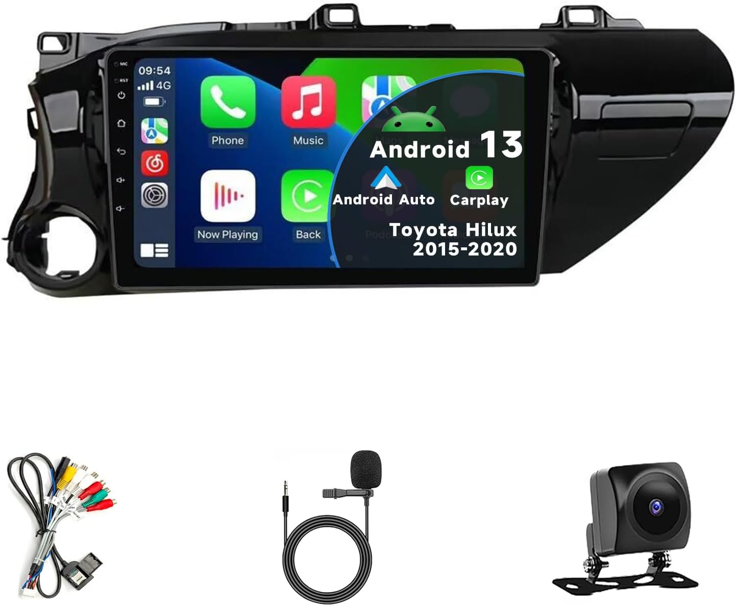 10.1" Android Touch Screen Car Stereo For Toyota Hilux 2015-2020 GPS Navigation Multimedia Player
