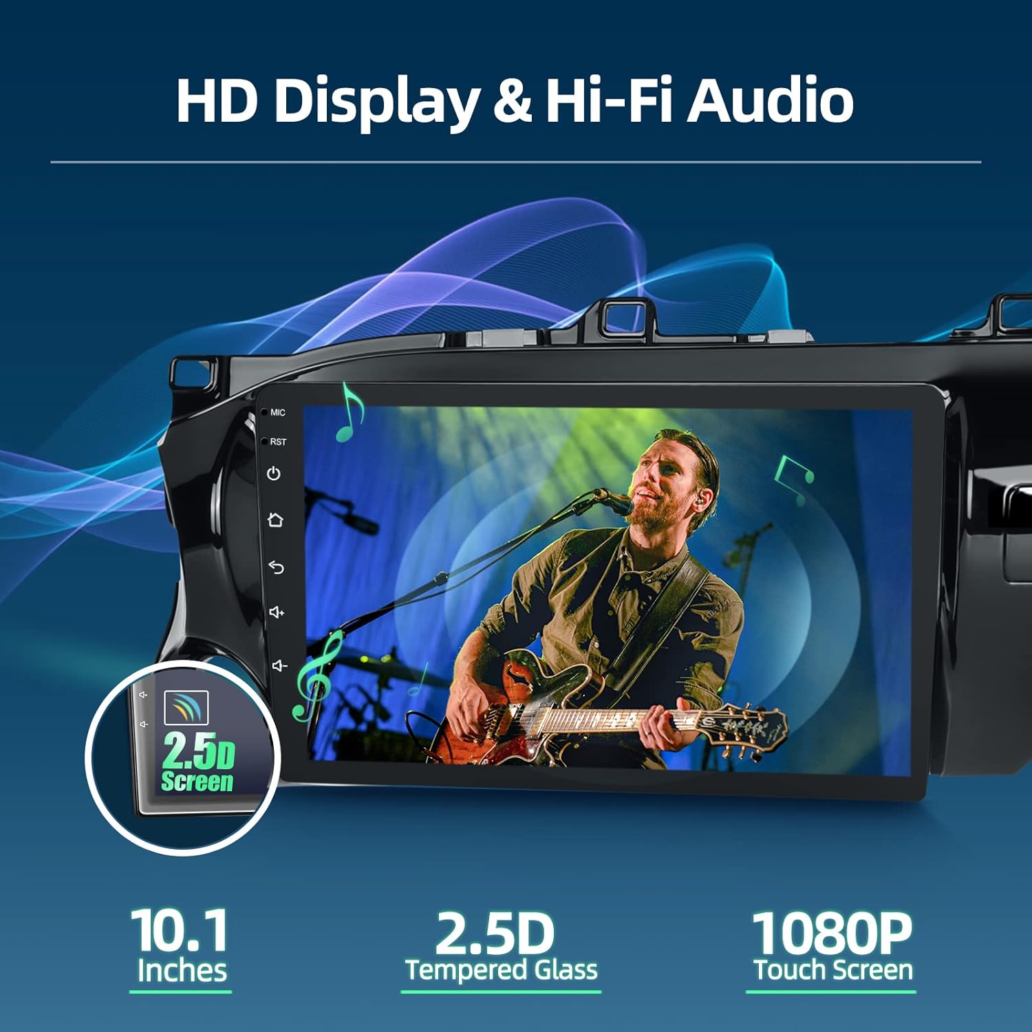 10.1" Android Touch Screen Car Stereo For Toyota Hilux 2015-2020 GPS Navigation Multimedia Player
