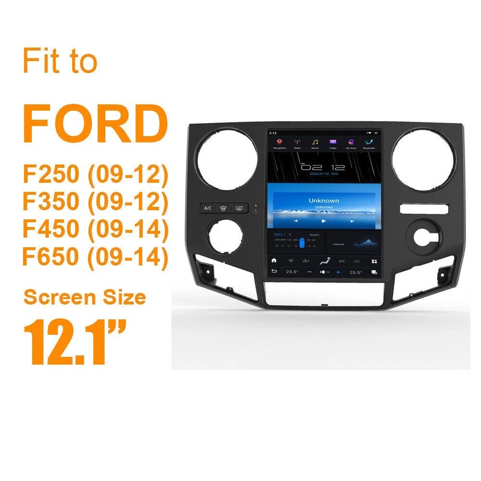 Tesla Android 12.1″ Car Radio GPS Navigation For Ford F250 F350 F450 F550 F650 Raptor 2010-2016 Car Multimedia Stereo Player Car Video