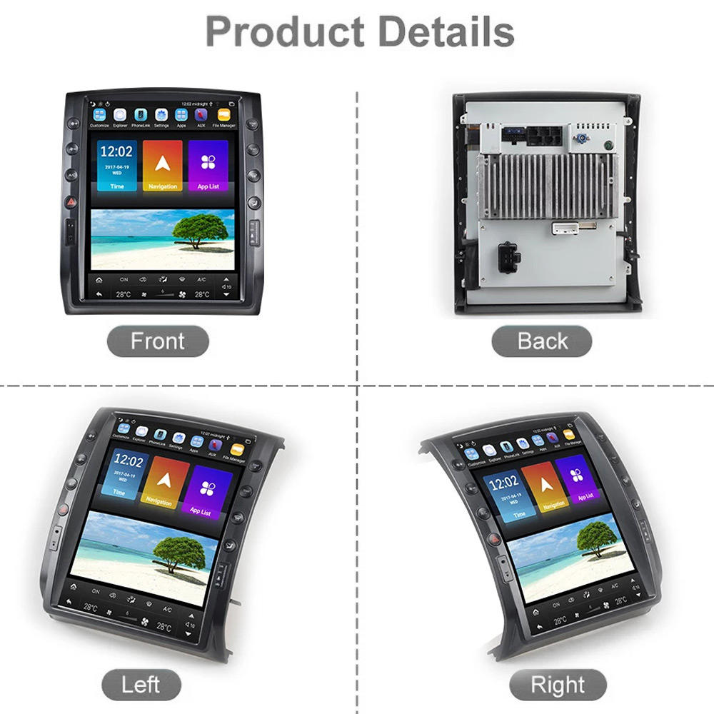 Carify Toyota Tacoma 2005-2015 Tesla Style Android Screen |12.1" Wireless Apple CarPlay & Android Auto
