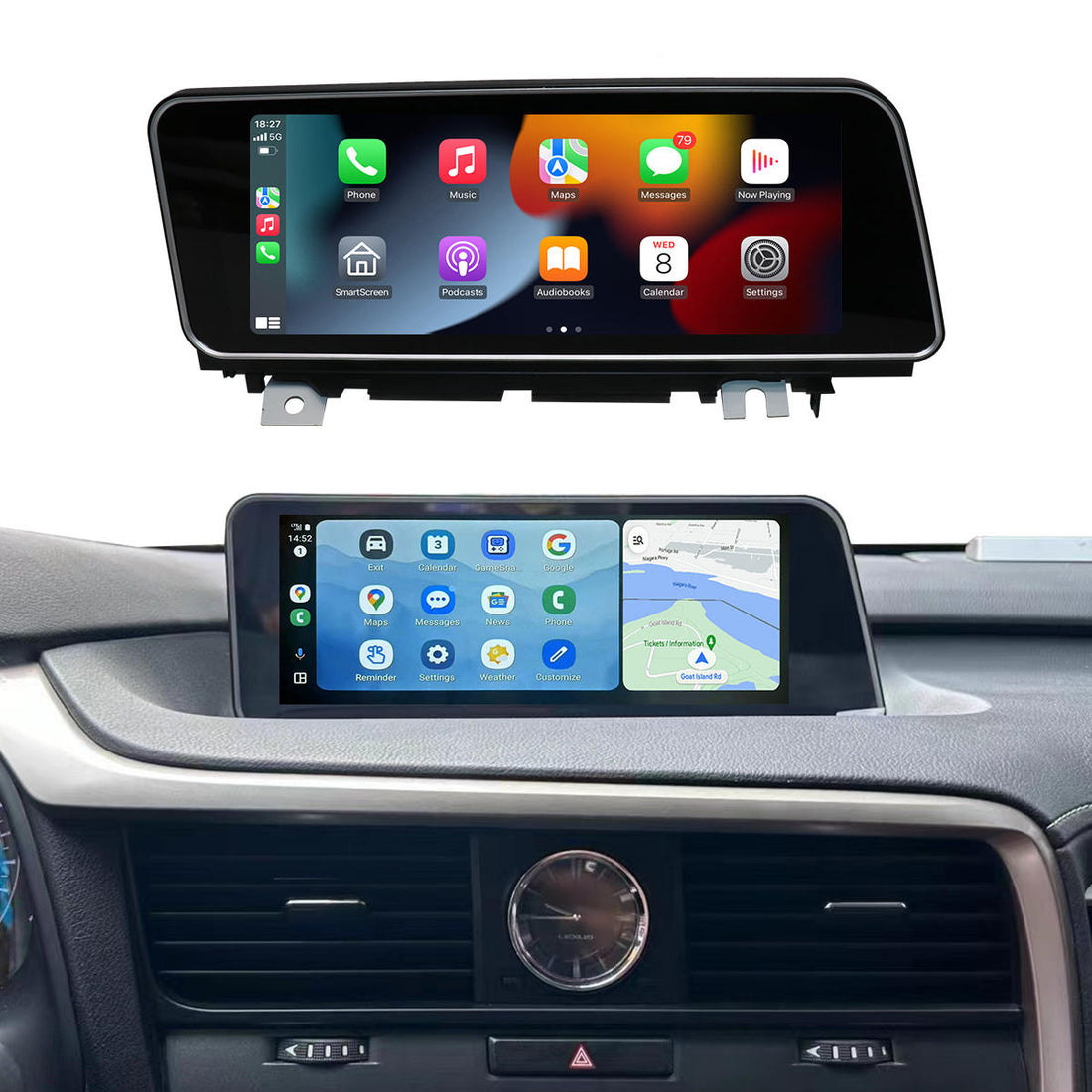 10.25" HD Touch Screen for Lexus RX 2016-2019 | Android 13 Multimedia Player with GPS Navigation