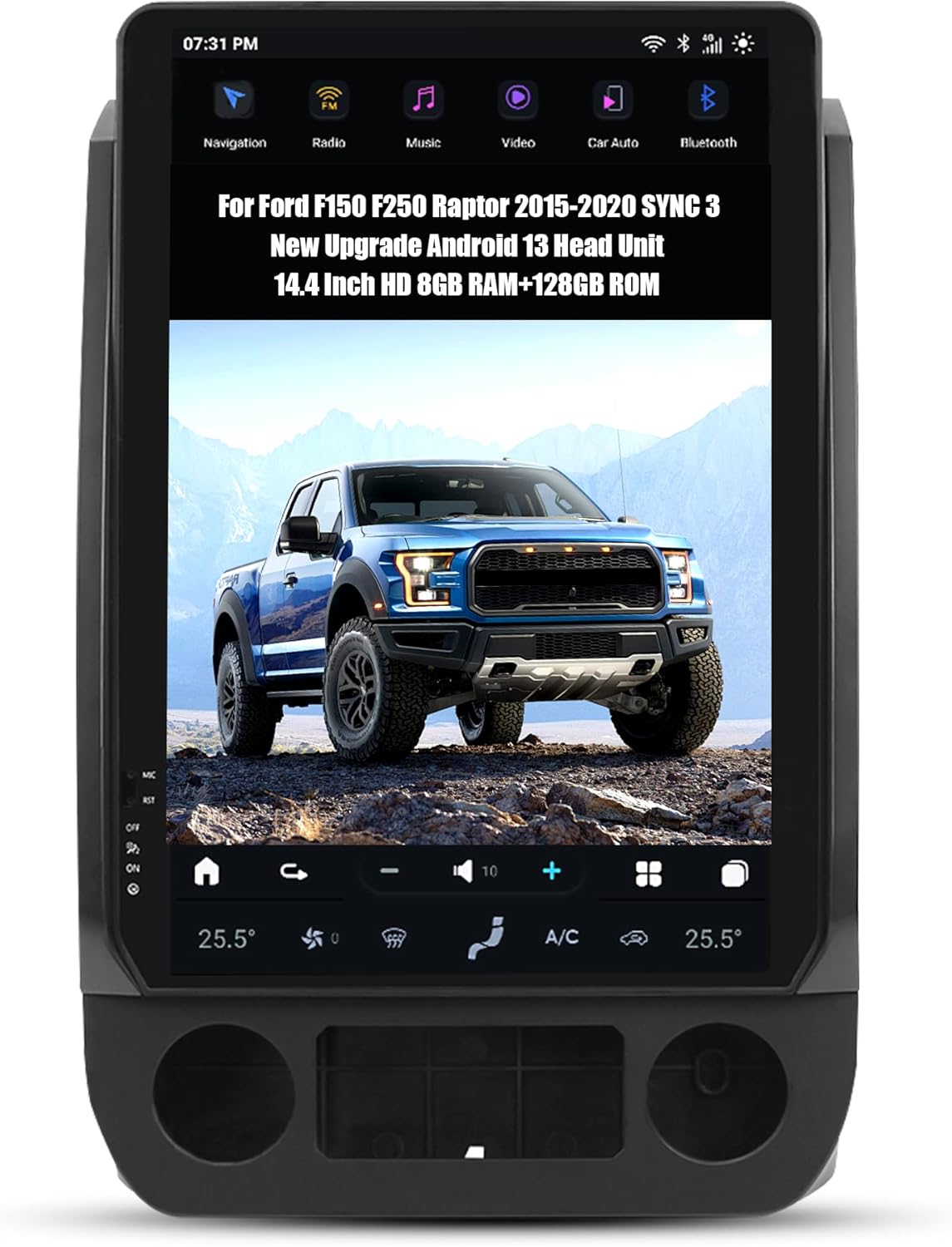Carify Tesla Android 13 14.4″ Car Radio GPS Navigation For Ford F150 F250 Raptor 2015-2020