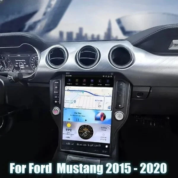 Tesla Android 14.4″ Car Radio GPS Navigation For Ford Mustang 2015-2020