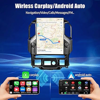 Tesla Android 15.6″ Car Radio GPS Navigation For Chevrolet Silverado GMC Sierra 2019-2024 Car Multimedia Stereo Player