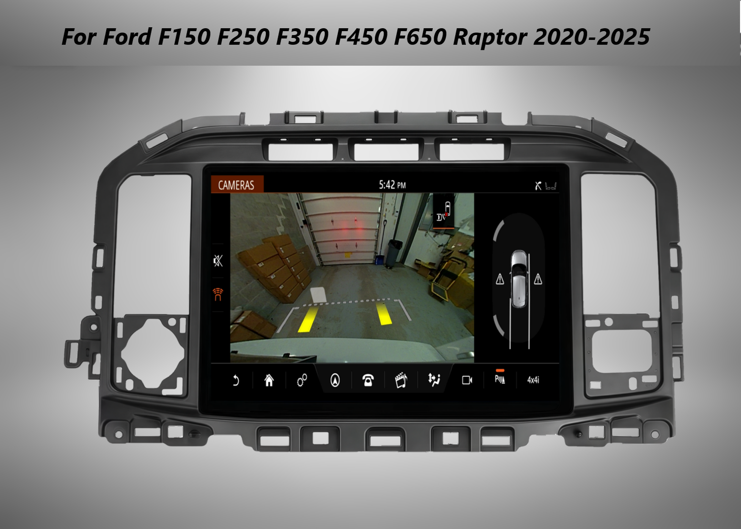 13" Tesla Style Android Car Radio for Ford F150 F250 F350 F450 F650 Raptor 2020-2025 - Wireless CarPlay, Android Auto, GPS