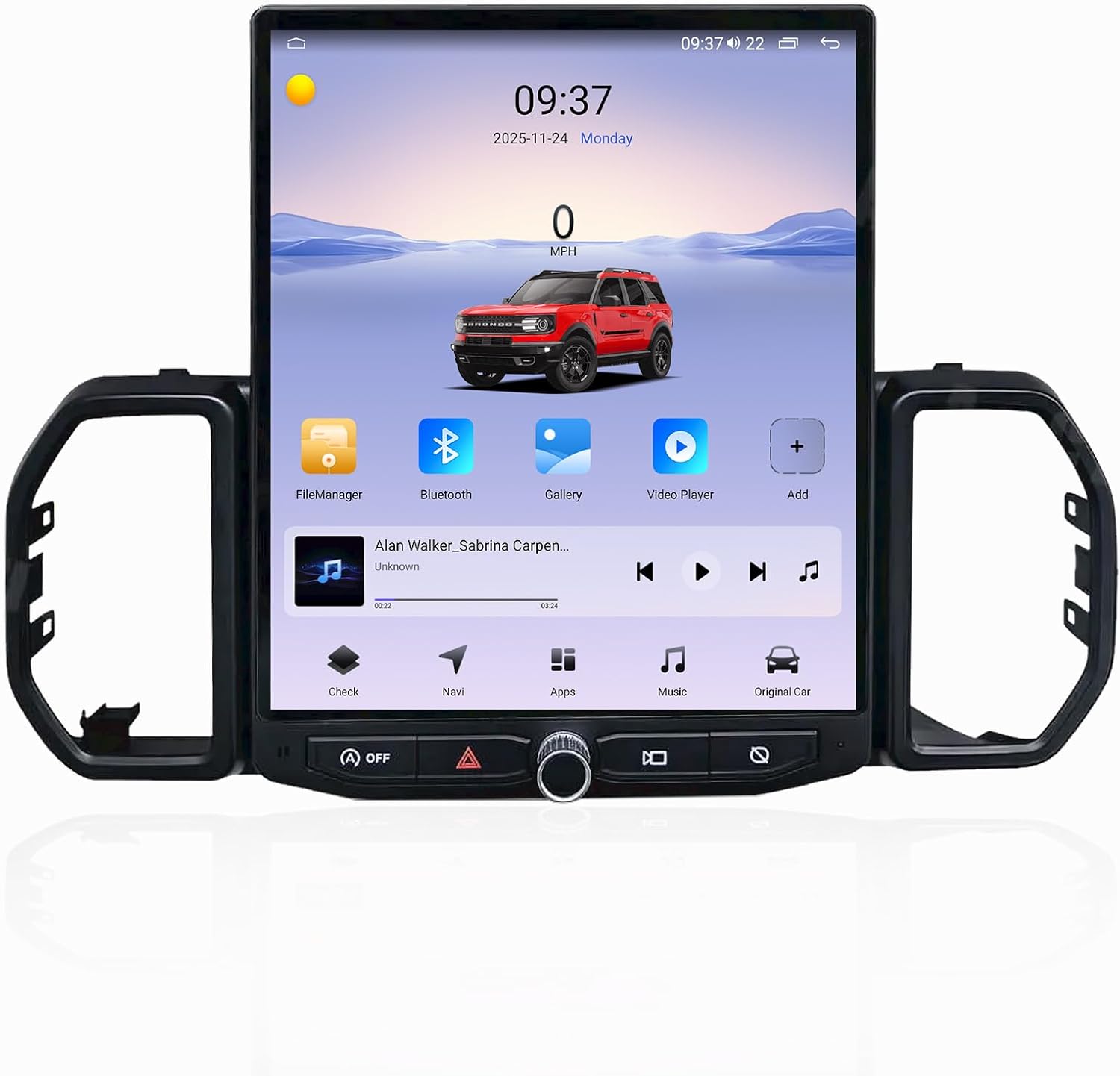 Carify Tesla Android 12″ Car Radio GPS Navigation For Ford Bronco Sport 2020-2025 Car Multimedia Stereo Player Car Video