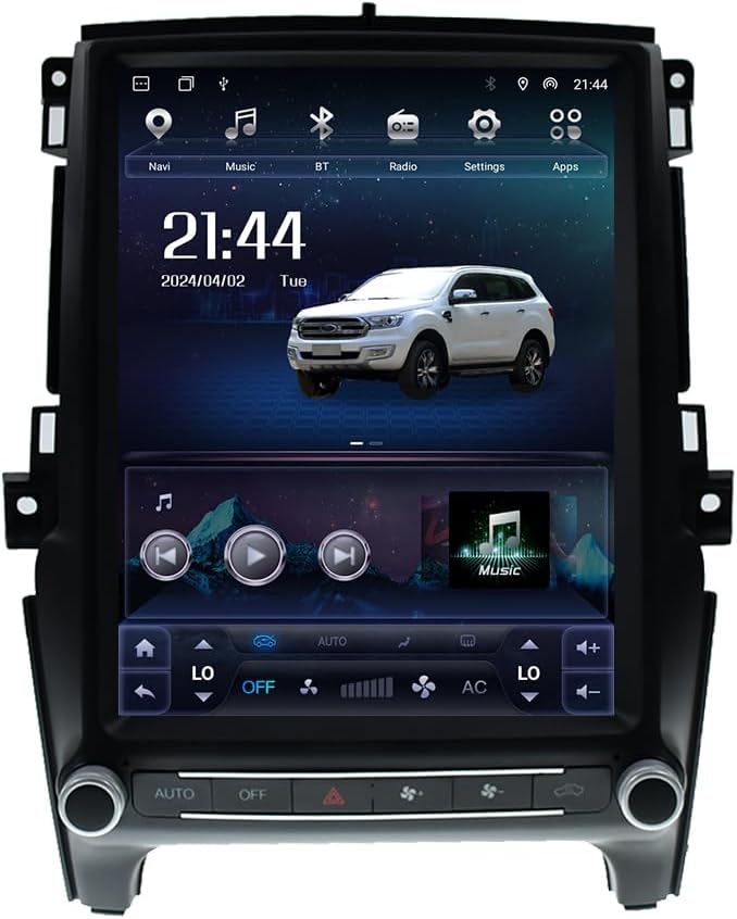 For Ford Ranger Everest 2016-2021 12.1" Android Car Stereo Apple CarPlay Android Auto Screen Upgrade
