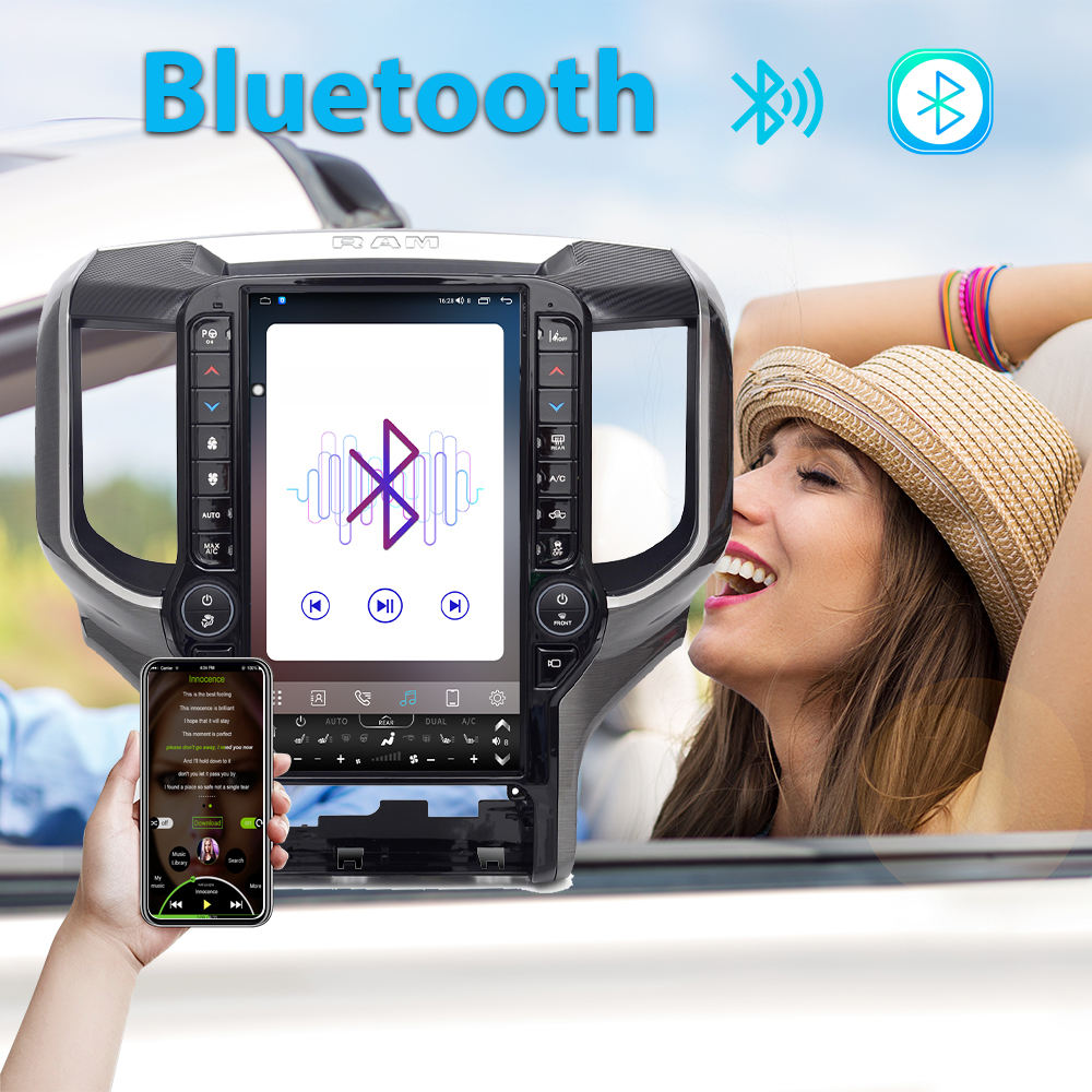Tesla Android 13.6″ Car Radio GPS Navigation For Dodge Ram 2019-2022 Car Multimedia Stereo Player Car Video