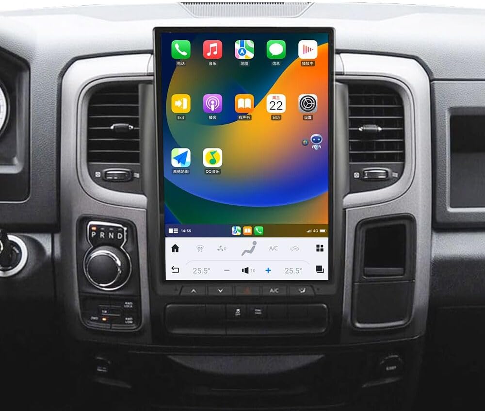 Tesla Android 13 14.4″ Car Radio GPS Navigation For Dodge RAM 2013-2018 Car Multimedia Stereo Player Car Video