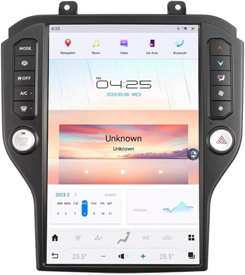 Tesla Android 14.4″ Car Radio GPS Navigation For Ford Mustang 2015-2020