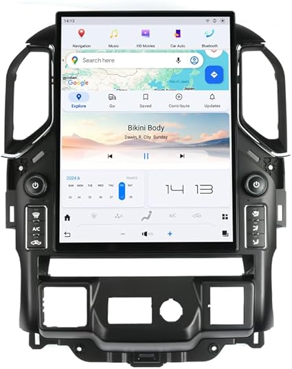 Tesla Android 15.6″ Car Radio GPS Navigation For Chevrolet Silverado GMC Sierra 2019-2024 Car Multimedia Stereo Player