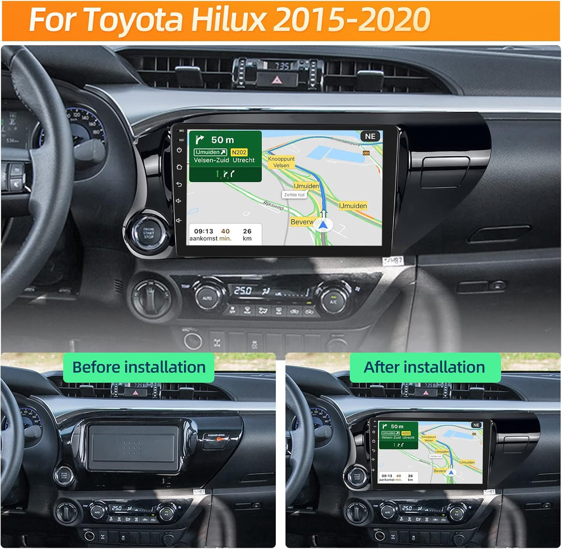 10.1 Inch Android Car DVD Multimedia Player for Toyota Hilux 2015-2020 with WIFI GPS Radio 8 Core Touch Screen
