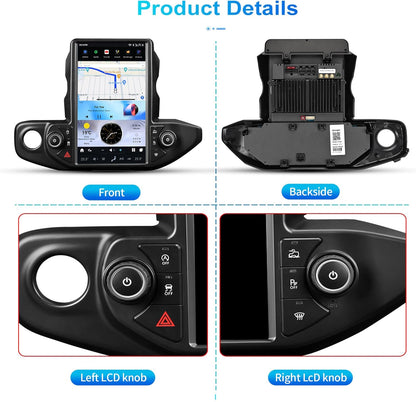 13.6" Tesla Screen for Jeep Wrangler Gladiator  2018-2021 | Wireless Carplay Android Auto Head Unit