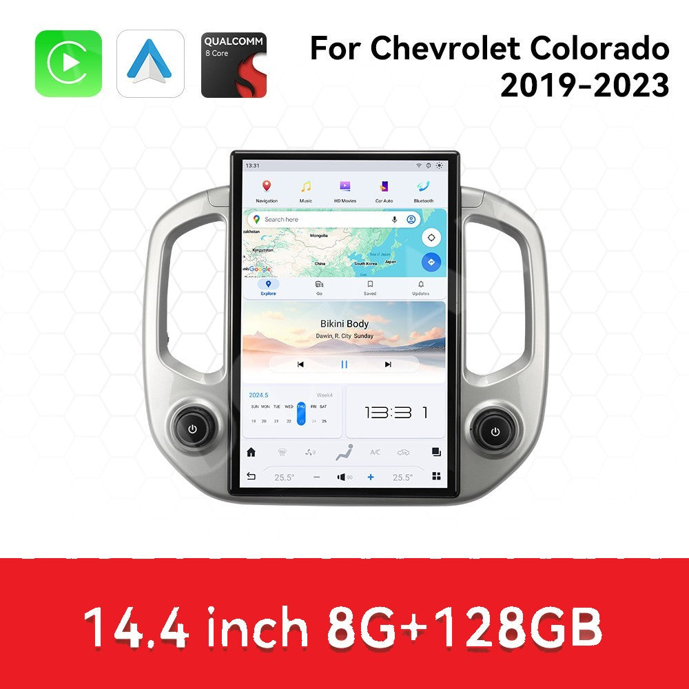 14.4" Android 13 Car Stereo for 2019-2023 Chevy Colorado GMC Canyon | Wireless CarPlay Android Auto | Plug &amp; Play Tesla Style Head Unit
