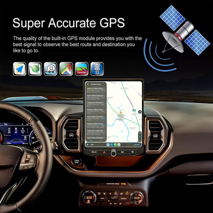 Carify Tesla Android 12″ Car Radio GPS Navigation For Ford Bronco Sport 2020-2025 Car Multimedia Stereo Player Car Video