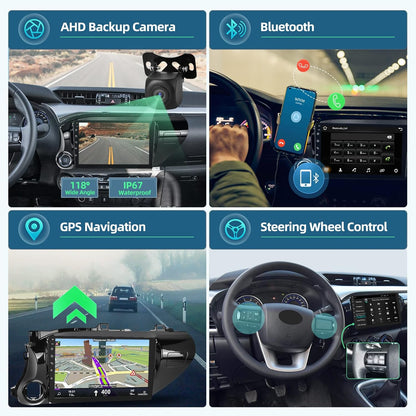 10.1 Inch Android Car DVD Multimedia Player for Toyota Hilux 2015-2020 with WIFI GPS Radio 8 Core Touch Screen