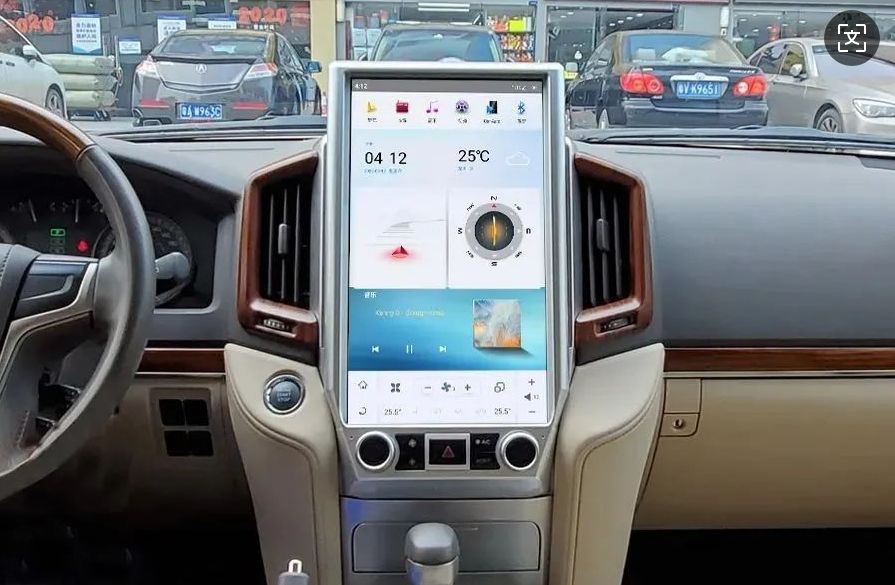 16" Tesla Style Android 13 Car Stereo for Toyota Land Cruiser LC200 2016-2020 | GPS Navigation