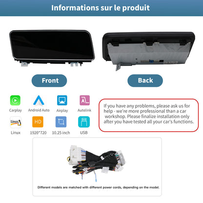 10.25" HD Touch Screen for Lexus RX 2016-2019 | Android 13 Multimedia Player with GPS Navigation