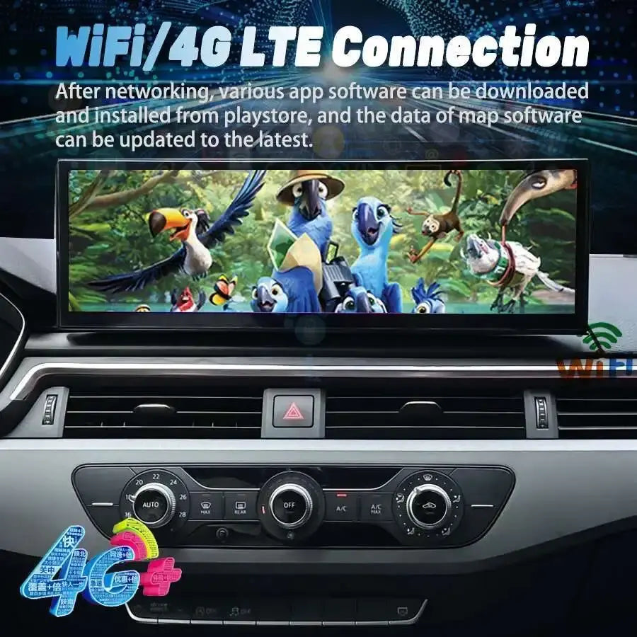 Android 13 10.25"/12.3" Car Stereo for Audi A4 A5 S4 S5 RS4 RS5 B9 (2017–2019) | Wireless Apple CarPlay &amp; Android Auto