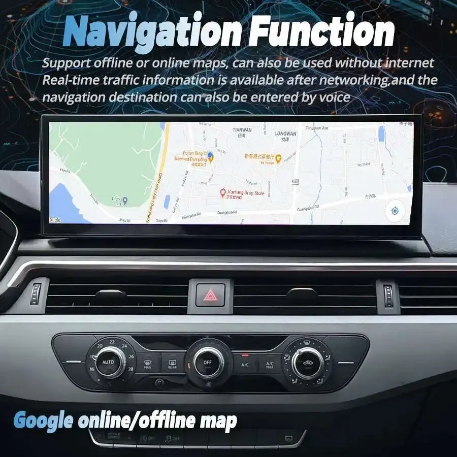 Android 13 10.25"/12.3" Car Stereo for Audi A4 A5 S4 S5 RS4 RS5 B9 (2017–2019) | Wireless Apple CarPlay &amp; Android Auto