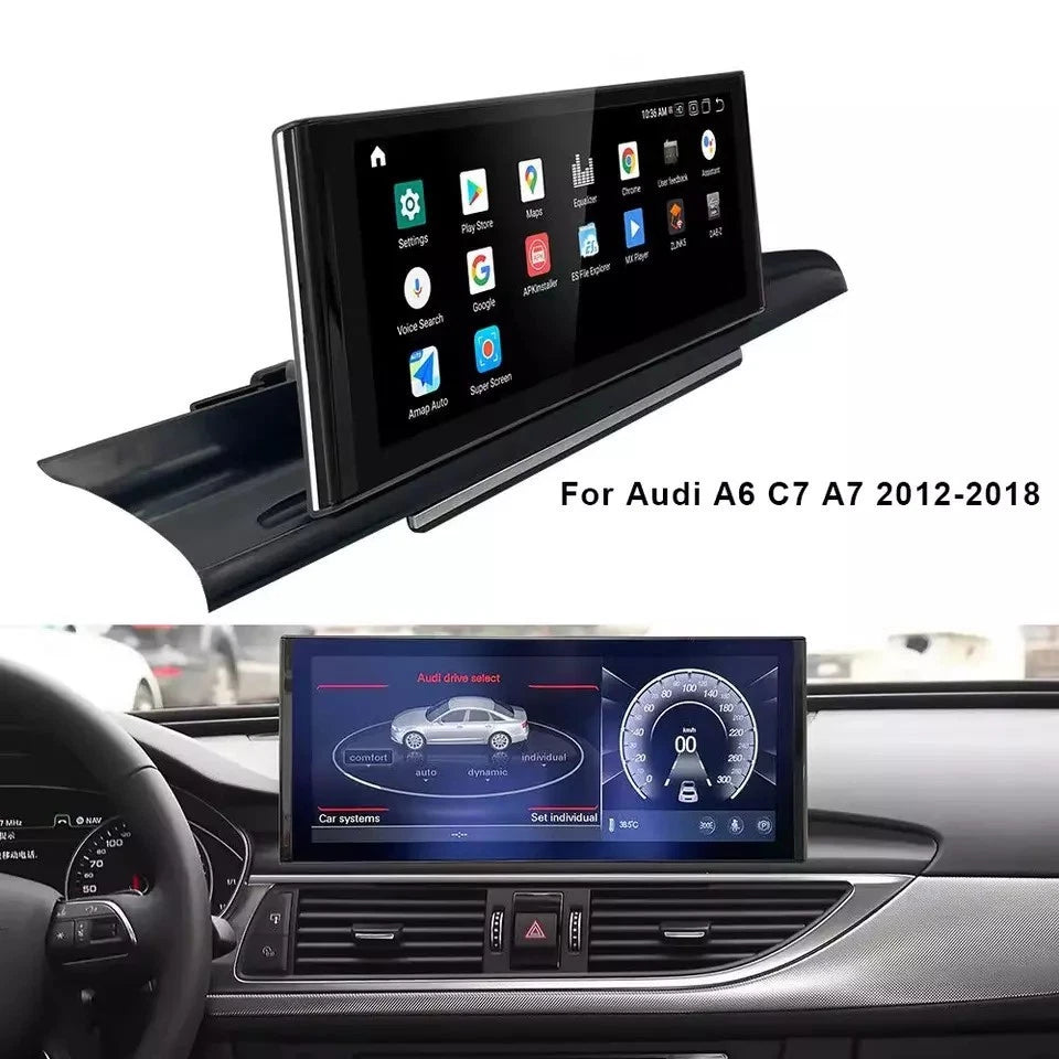 Android 13 12.3" Car Touch Screen For Audi A6 A7 S6 S7 RS6 RS7 C7 2012–2018 | GPS Navigation
