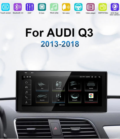 Carify Android 13 10.25"/12.3" Touch Screen for Audi Q3 SQ3 RSQ3 (2013–2018) | Wireless Apple CarPlay