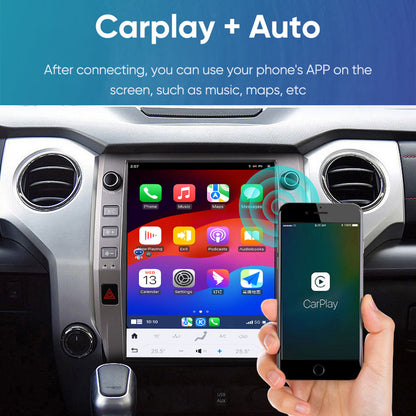 Android 12.1" Tesla Style Car Stereo for Toyota Tundra &amp; Sequoia 2014-2021 Wireless CarPlay GPS