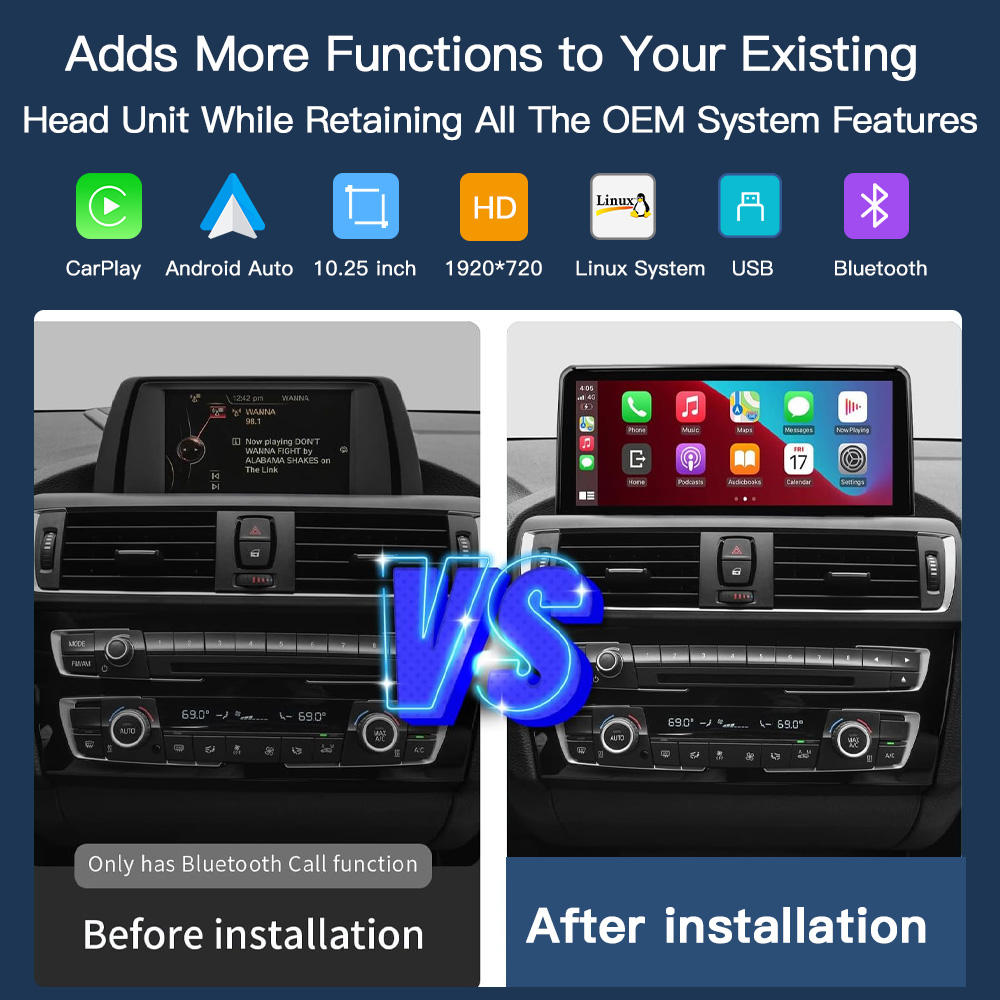 Android 13 12.3" Car Stereo For BMW 1 Series F20/F21 (2011-2016) | Wireless Apple CarPlay &amp; Android Auto | GPS Navigation