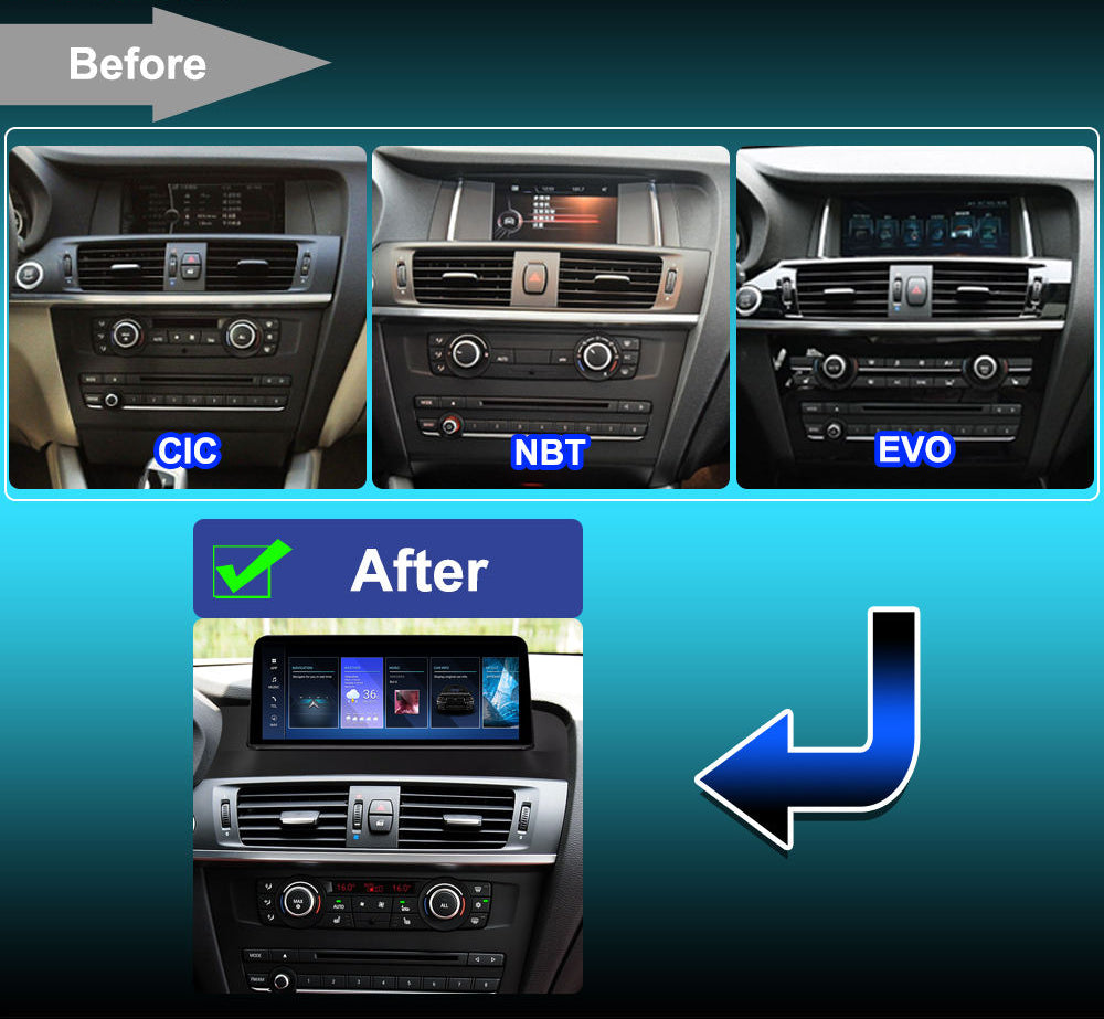Carify BMW X3 F25 Android Car Stereo | 10.25" &amp; 8.8" Wireless Apple CarPlay, Android Auto &amp; GPS Navigation