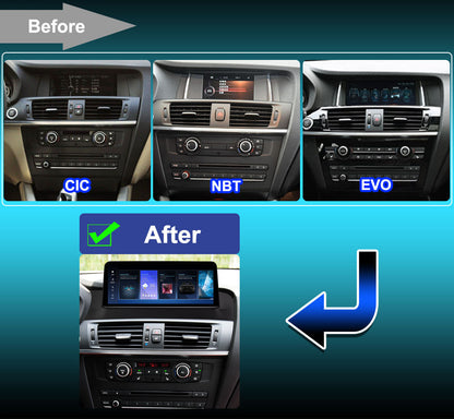 Carify BMW X3 F25 Android Car Stereo | 10.25" &amp; 8.8" Wireless Apple CarPlay, Android Auto &amp; GPS Navigation