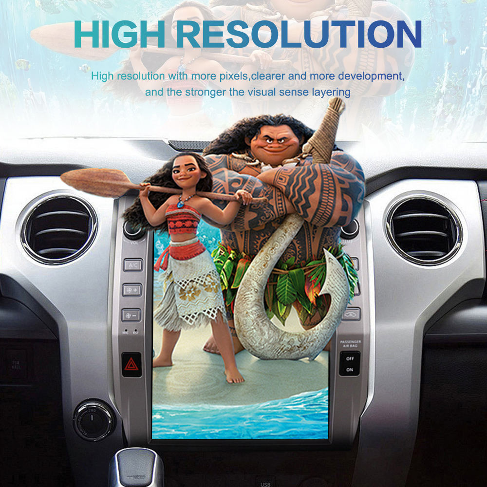 Android 12.1" Tesla Style Car Stereo for Toyota Tundra &amp; Sequoia 2014-2021 Wireless CarPlay GPS