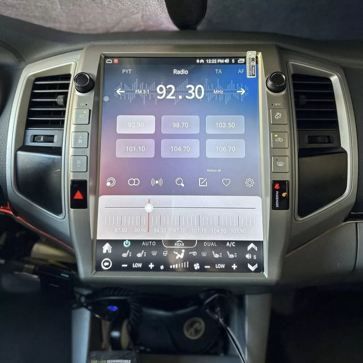 Android 12.1" Tesla Style Car Stereo for Toyota Tundra &amp; Sequoia 2014-2021 Wireless CarPlay GPS