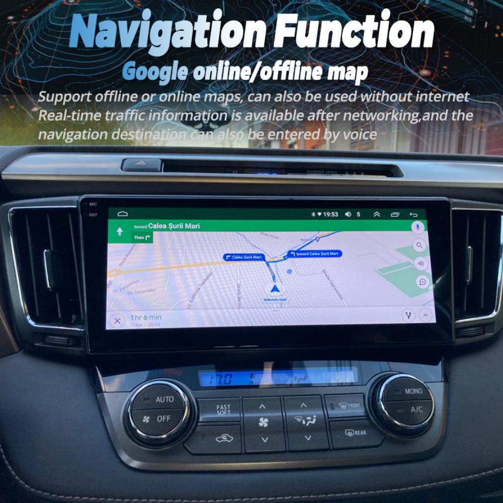 10.25" Touch Screen Car Stereo For Toyota RAV4 2013-2018 | Android Auto GPS Navigation