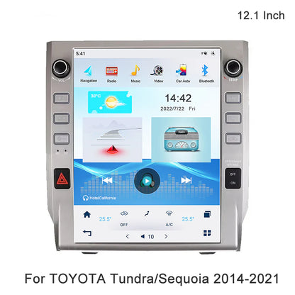 Android 12.1" Tesla Style Car Stereo for Toyota Tundra &amp; Sequoia 2014-2021 Wireless CarPlay GPS