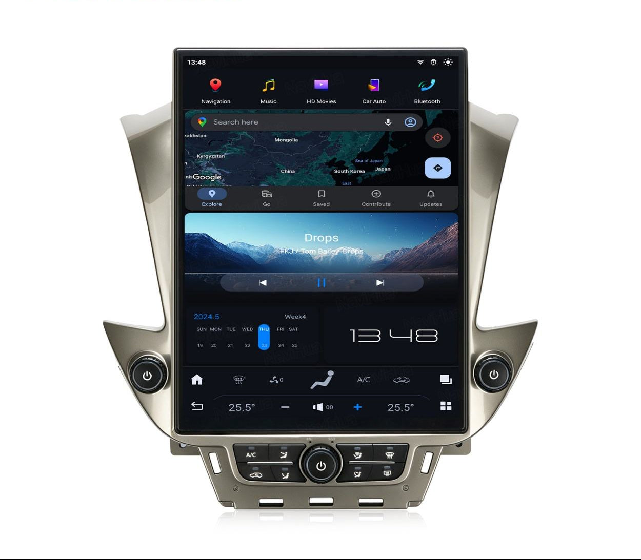 GMC Yukon Chevrolet Tahoe Suburban 2015-2018 15.6" Tesla Style Android Car Stereo | Wireless Apple CarPlay &amp; Android Auto