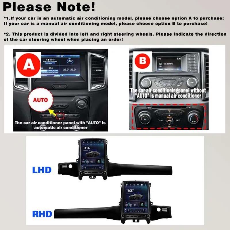 For Ford Ranger Everest 2016-2021 12.1" Android Car Stereo Apple CarPlay Android Auto Screen Upgrade