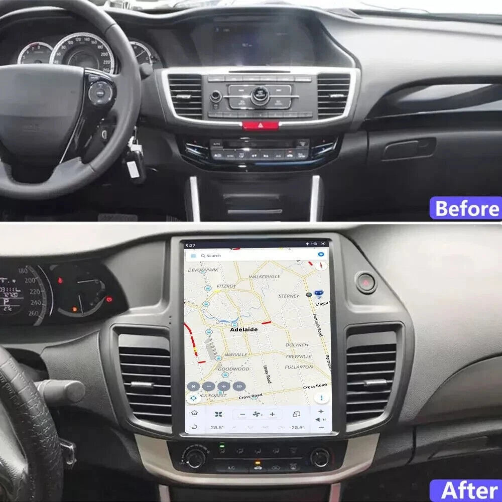 Carify 12.1" Tesla Style Android Car Screen For Honda Accord 2013–2017 | CarPlay GPS Navigation