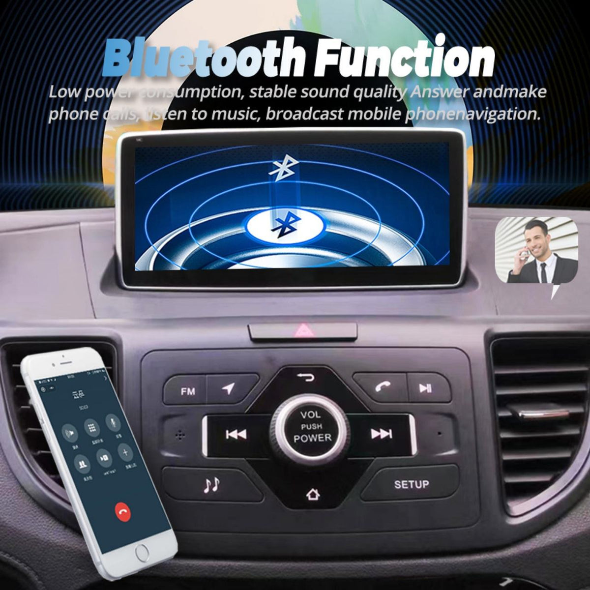 Carify 10.25" Android 13 Car Stereo For Honda CR-V 2012-2016 | Wireless CarPlay, Android Auto