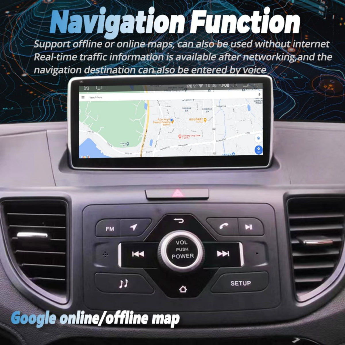 Carify 10.25" Android 13 Car Stereo For Honda CR-V 2012-2016 | Wireless CarPlay, Android Auto