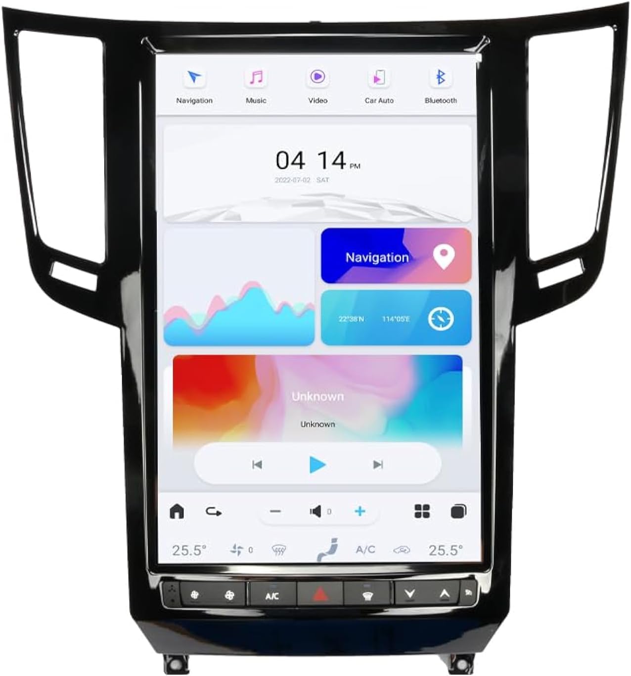 Carify 14.4" Tesla Style Touch Screen For Infiniti FX35 FX37 FX50 QX70 (2009–2016) | Android GPS Navigation