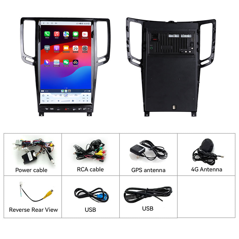 Carify 14.4" Tesla Style Touch Screen For Infiniti FX35 FX37 FX50 QX70 (2009–2016) | Android GPS Navigation