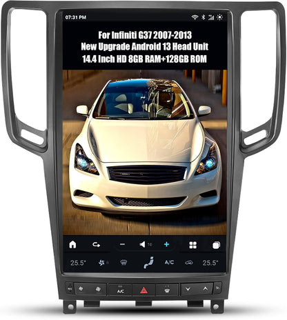 Carify 14.4" Tesla Style Android 13 Car Screen For Infiniti G37 2007-2013 | Wireless Apple CarPlay &amp; Android Auto