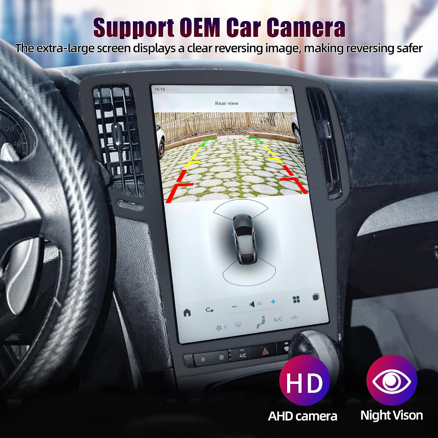 Carify 14.4" Tesla Style Android 13 Car Screen For Infiniti G37 2007-2013 | Wireless Apple CarPlay &amp; Android Auto