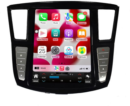 Carify Android 13 Tesla Style 12.1" Touch Screen For Infiniti QX60 &amp; JX35 (2011–2020) | Wireless Apple CarPlay &amp; Android Auto