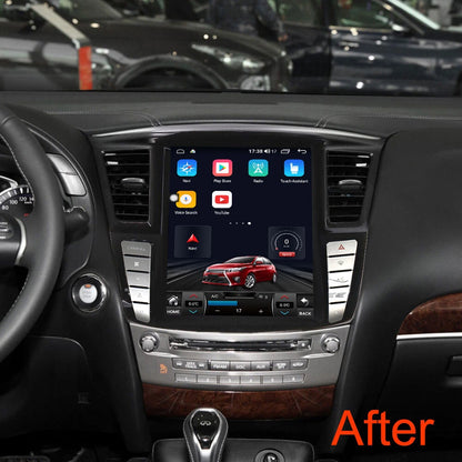 Carify Android 13 Tesla Style 12.1" Touch Screen For Infiniti QX60 &amp; JX35 (2011–2020) | Wireless Apple CarPlay &amp; Android Auto