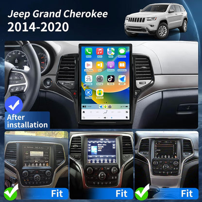 Carify 14.5" Tesla Style Android Screen for Jeep Grand Cherokee 2014-2020 | Wireless Apple CarPlay &amp; Android Auto