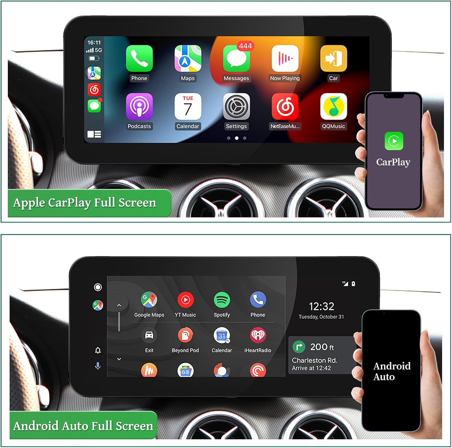 Carify 10.25"/12.3" Android 13 Car Stereo For Mercedes-Benz B-Class W246 | GPS Navigation Wireless CarPlay
