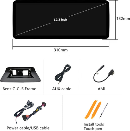 Android 12.3" Touch Screen For Mercedes-Benz CLS W218 C218 (2012–2014) | Wireless Apple CarPlay