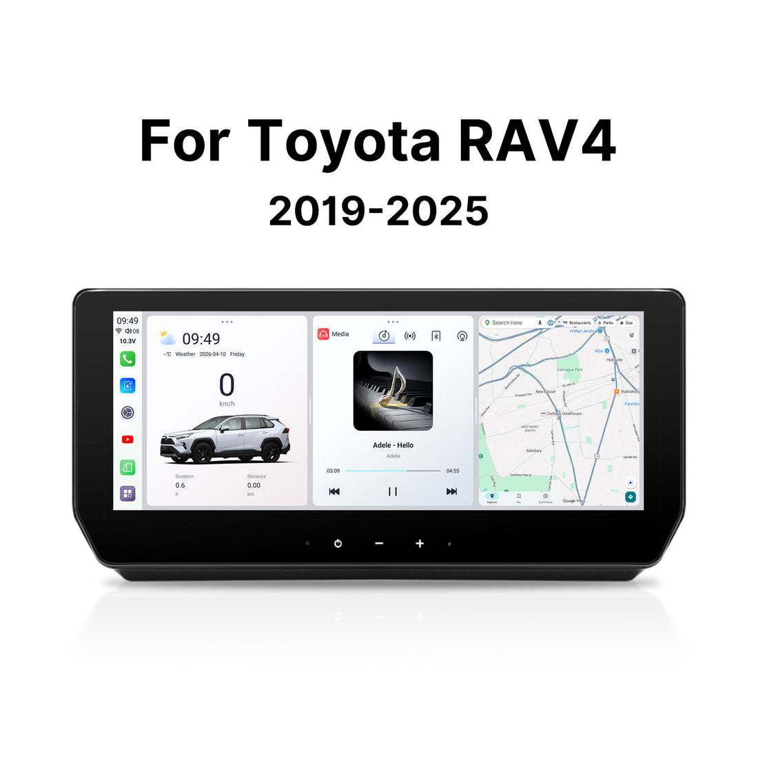 12.3” Android 13 Car Stereo for Toyota RAV4 XA50 2019-2025 | Wireless CarPlay &amp; Android Auto